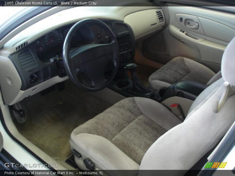 White / Medium Gray 2005 Chevrolet Monte Carlo LS