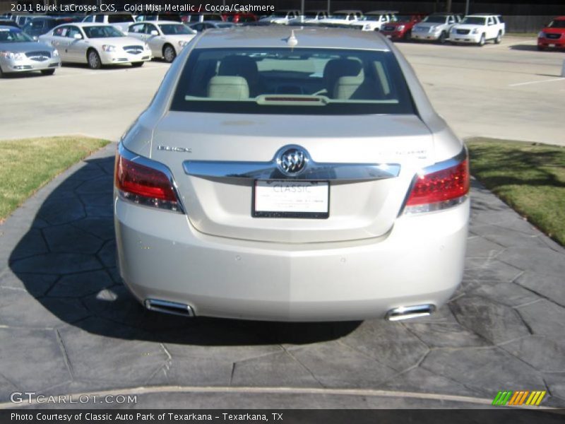 Gold Mist Metallic / Cocoa/Cashmere 2011 Buick LaCrosse CXS