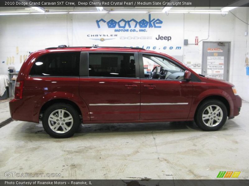 Deep Cherry Red Crystal Pearl / Medium Slate Gray/Light Shale 2010 Dodge Grand Caravan SXT Crew