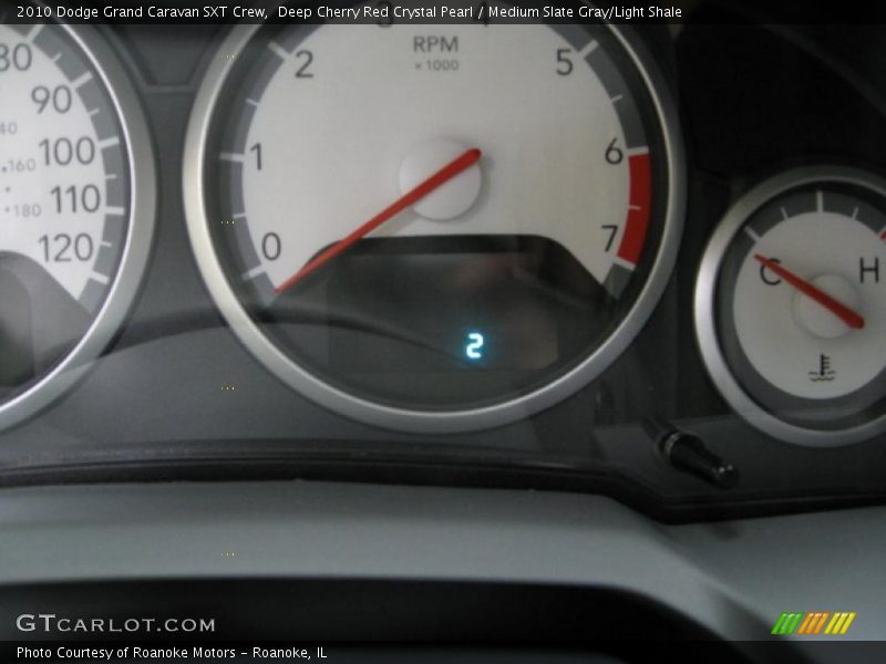 Deep Cherry Red Crystal Pearl / Medium Slate Gray/Light Shale 2010 Dodge Grand Caravan SXT Crew
