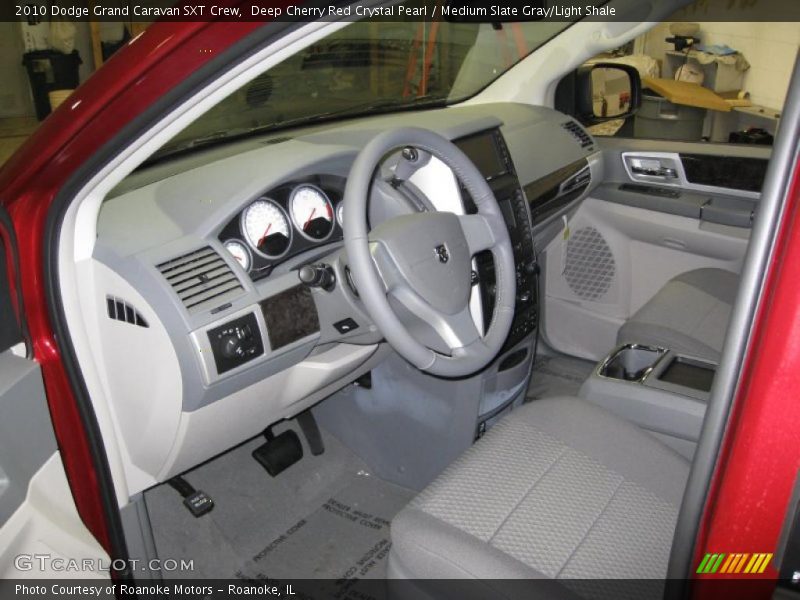 Deep Cherry Red Crystal Pearl / Medium Slate Gray/Light Shale 2010 Dodge Grand Caravan SXT Crew