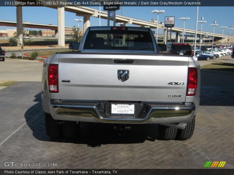  2011 Ram 3500 HD SLT Regular Cab 4x4 Dually Bright Silver Metallic