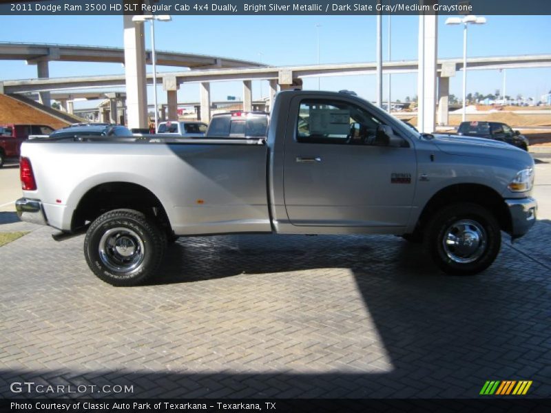 Bright Silver Metallic / Dark Slate Gray/Medium Graystone 2011 Dodge Ram 3500 HD SLT Regular Cab 4x4 Dually