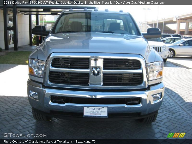 Bright Silver Metallic / Dark Slate Gray/Medium Graystone 2011 Dodge Ram 3500 HD SLT Regular Cab 4x4 Dually