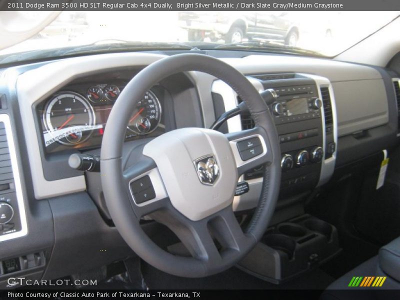 Bright Silver Metallic / Dark Slate Gray/Medium Graystone 2011 Dodge Ram 3500 HD SLT Regular Cab 4x4 Dually