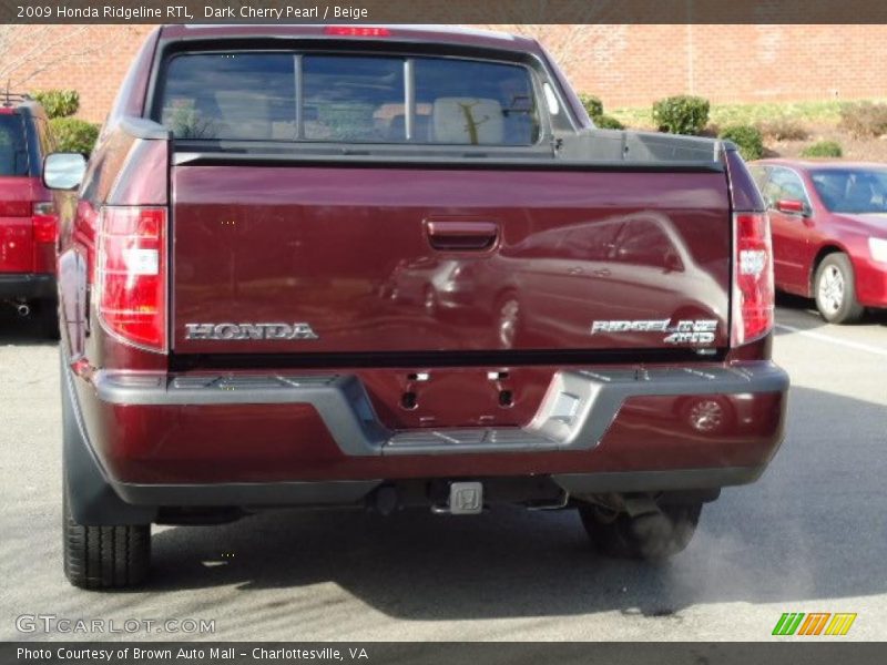 Dark Cherry Pearl / Beige 2009 Honda Ridgeline RTL