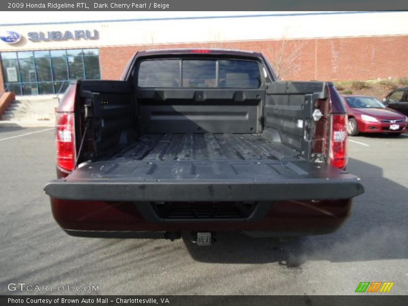Dark Cherry Pearl / Beige 2009 Honda Ridgeline RTL