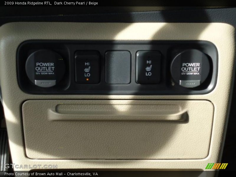 Dark Cherry Pearl / Beige 2009 Honda Ridgeline RTL