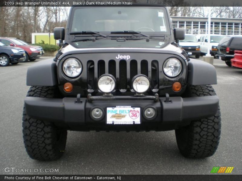 Black / Dark Khaki/Medium Khaki 2009 Jeep Wrangler Unlimited X 4x4
