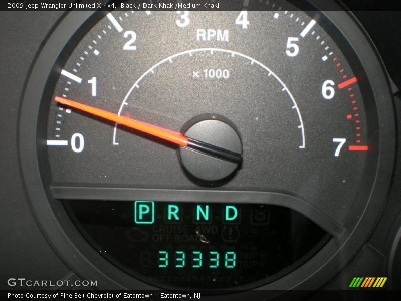 Black / Dark Khaki/Medium Khaki 2009 Jeep Wrangler Unlimited X 4x4