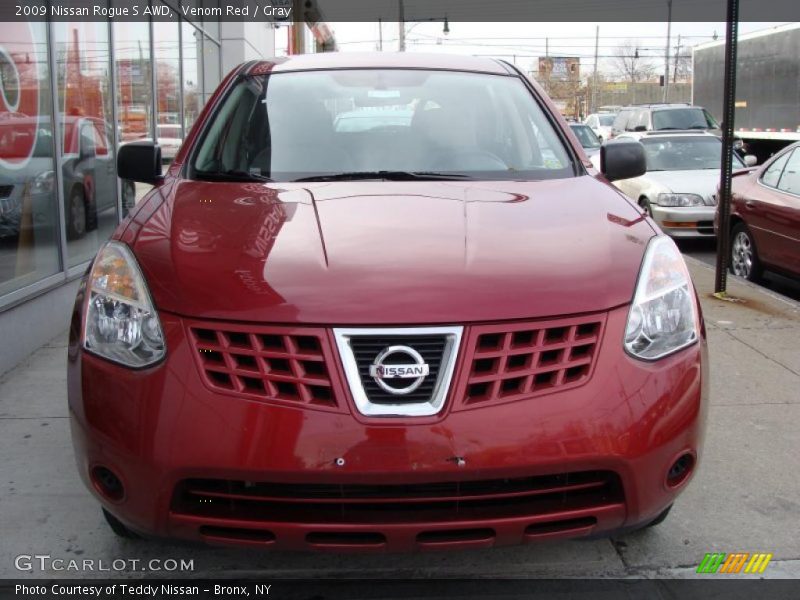 Venom Red / Gray 2009 Nissan Rogue S AWD