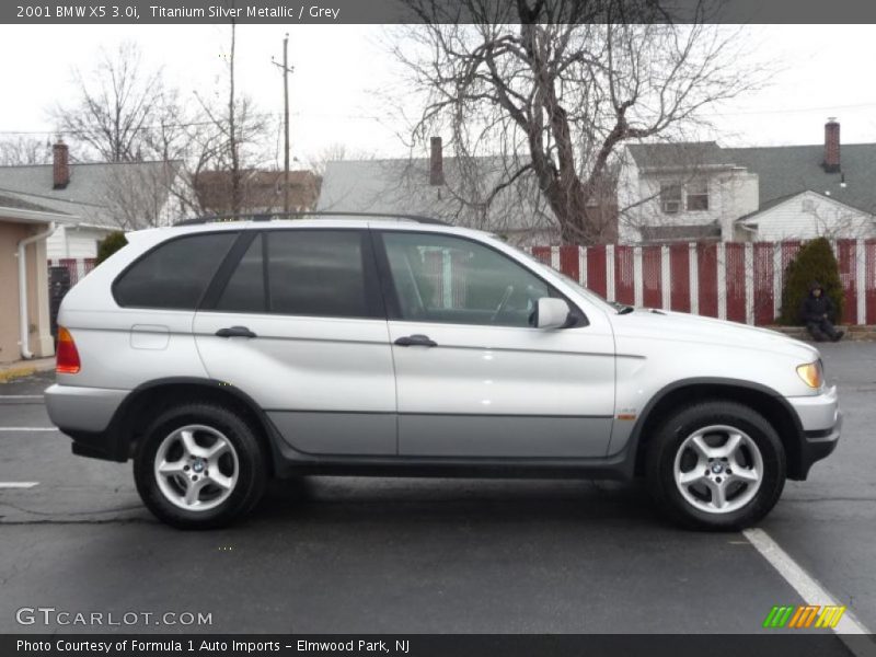 Titanium Silver Metallic / Grey 2001 BMW X5 3.0i