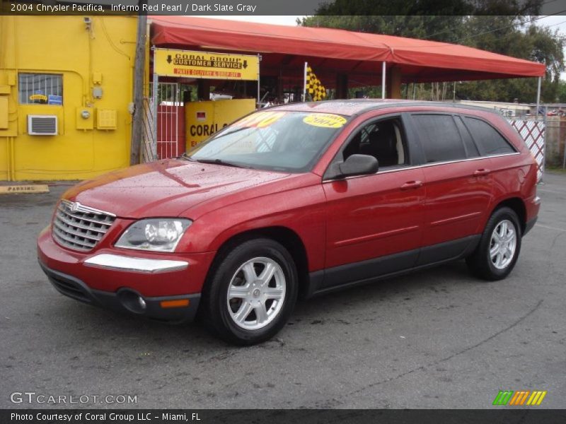 Inferno Red Pearl / Dark Slate Gray 2004 Chrysler Pacifica
