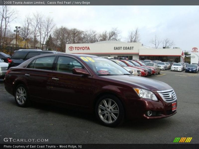 Cassis Red Pearl / Ivory Beige 2008 Toyota Avalon Limited