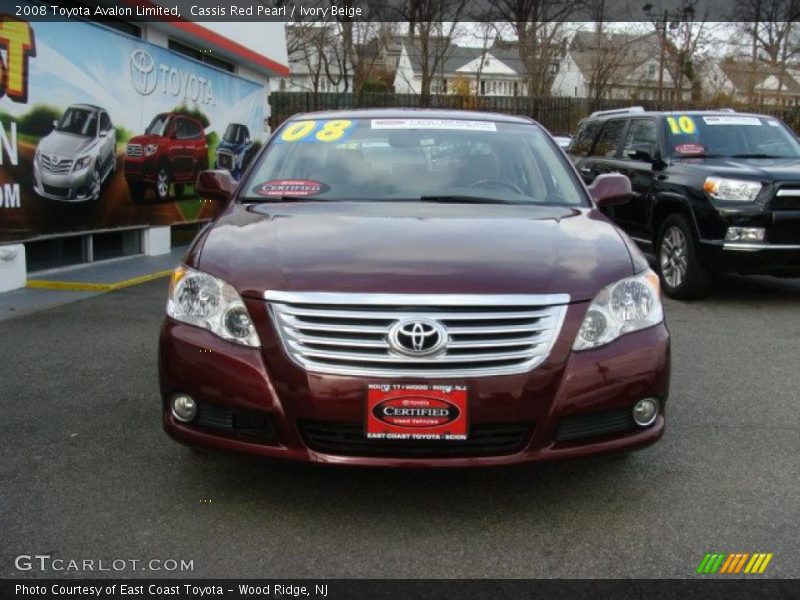 Cassis Red Pearl / Ivory Beige 2008 Toyota Avalon Limited