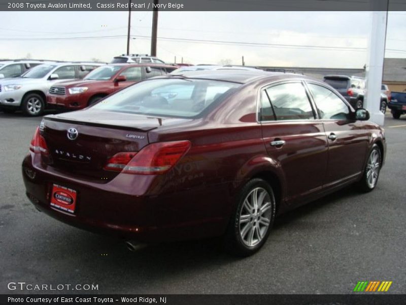 Cassis Red Pearl / Ivory Beige 2008 Toyota Avalon Limited