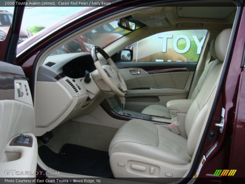 Cassis Red Pearl / Ivory Beige 2008 Toyota Avalon Limited
