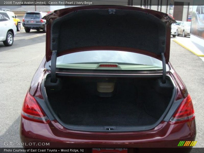 Cassis Red Pearl / Ivory Beige 2008 Toyota Avalon Limited