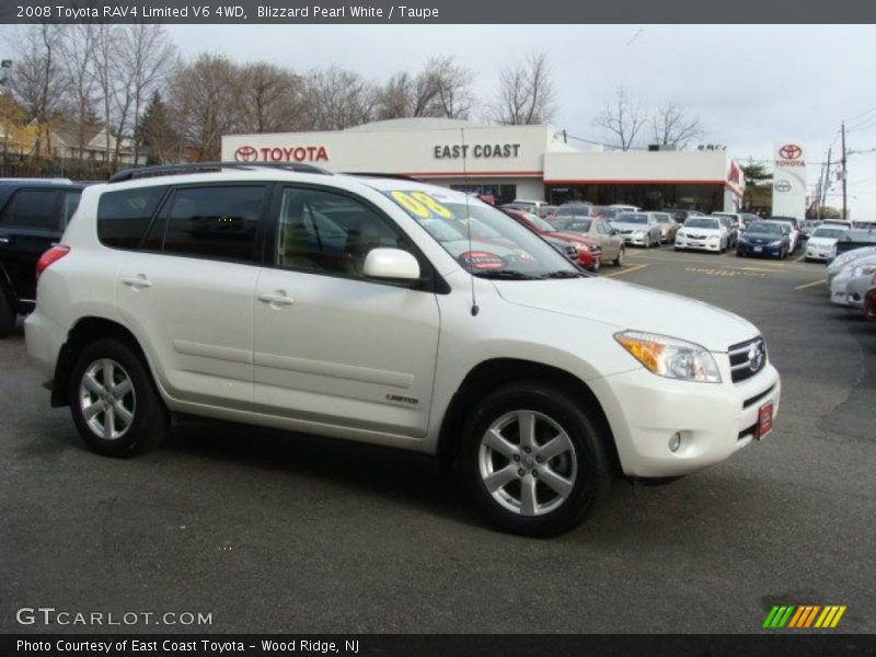 Blizzard Pearl White / Taupe 2008 Toyota RAV4 Limited V6 4WD