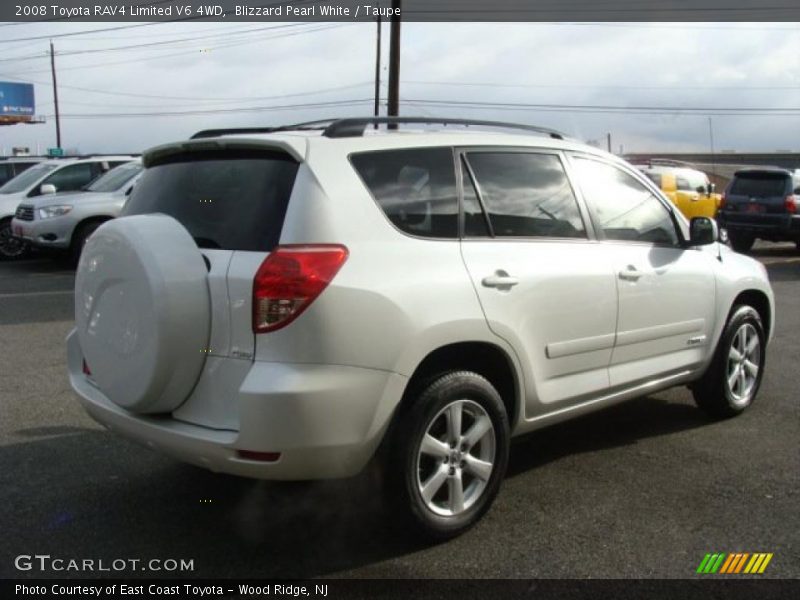 Blizzard Pearl White / Taupe 2008 Toyota RAV4 Limited V6 4WD