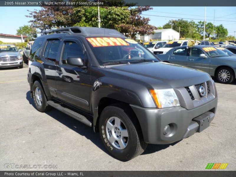 Night Armor Pearl / Steel/Graphite 2005 Nissan Xterra S