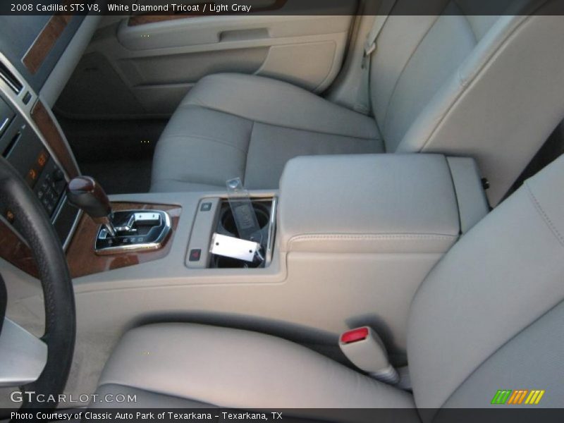White Diamond Tricoat / Light Gray 2008 Cadillac STS V8