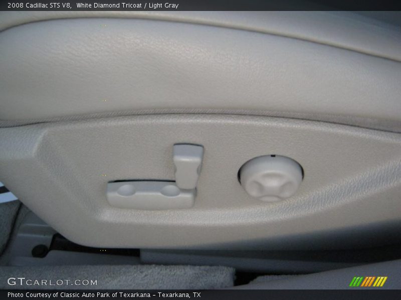 White Diamond Tricoat / Light Gray 2008 Cadillac STS V8