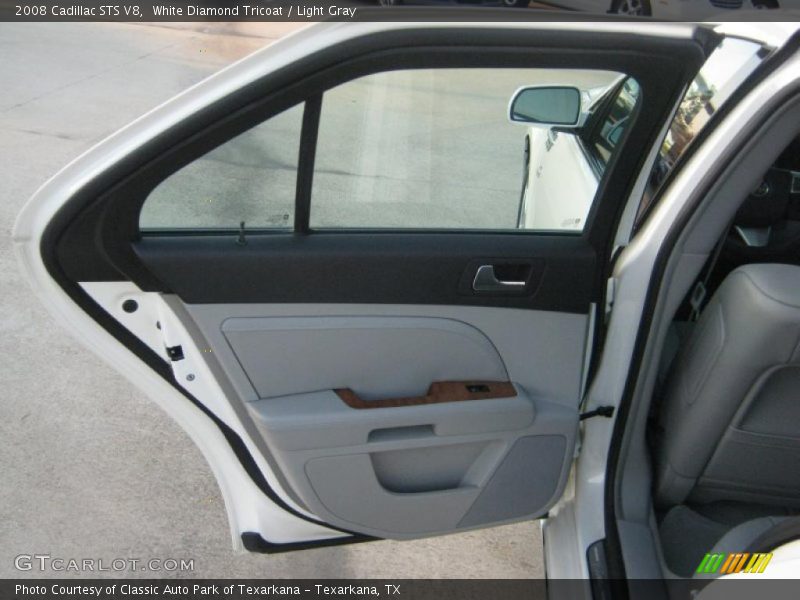 White Diamond Tricoat / Light Gray 2008 Cadillac STS V8