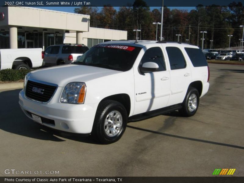Summit White / Light Tan 2007 GMC Yukon SLE