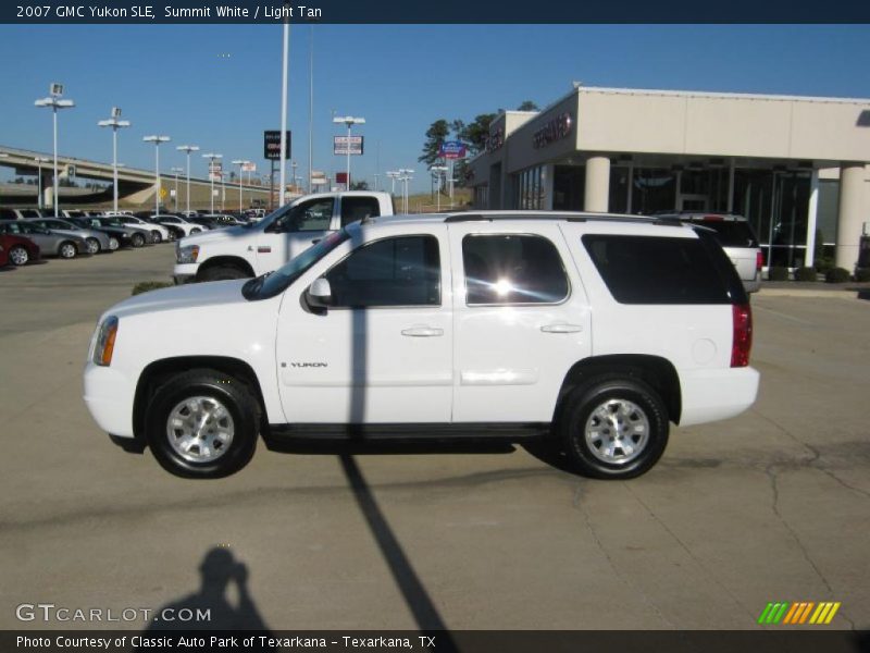 Summit White / Light Tan 2007 GMC Yukon SLE