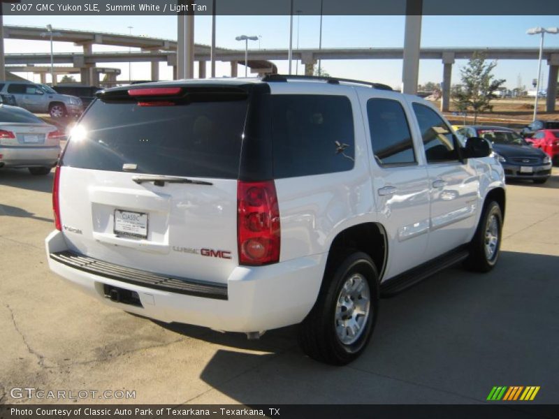 Summit White / Light Tan 2007 GMC Yukon SLE