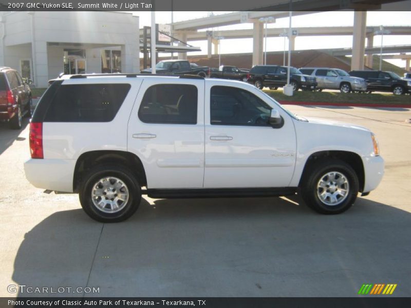 Summit White / Light Tan 2007 GMC Yukon SLE