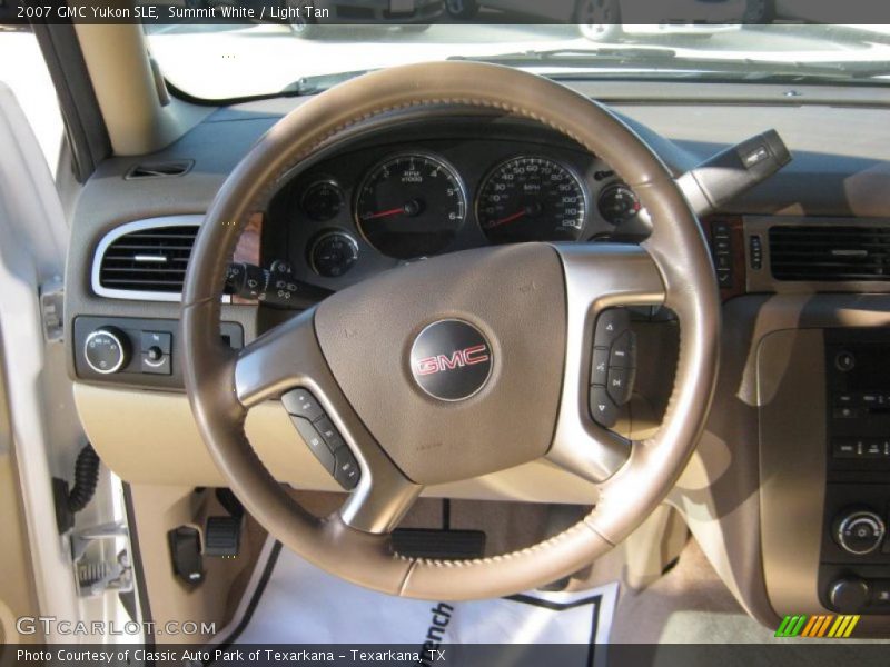 Summit White / Light Tan 2007 GMC Yukon SLE