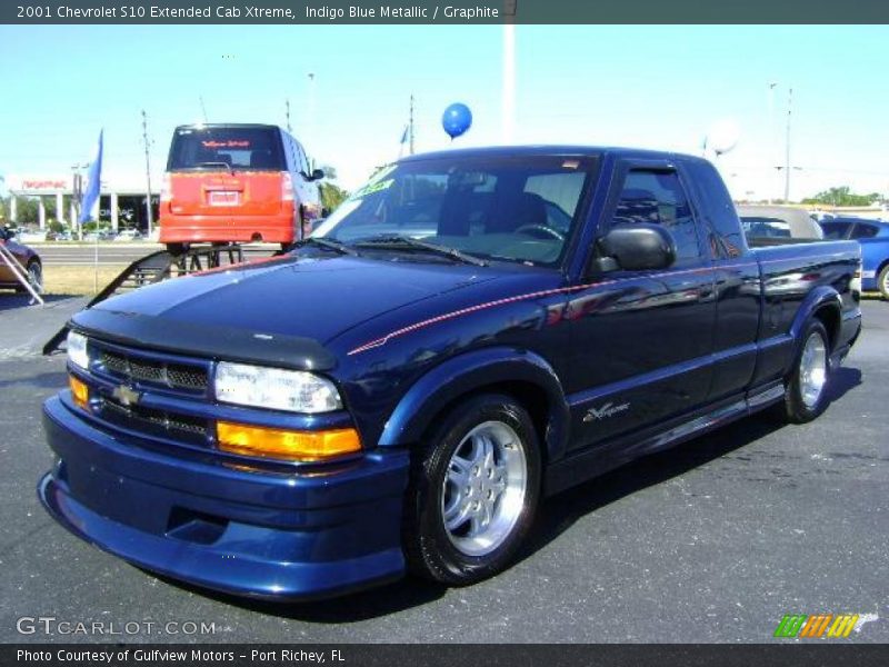 Indigo Blue Metallic / Graphite 2001 Chevrolet S10 Extended Cab Xtreme