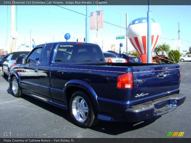 Indigo Blue Metallic / Graphite 2001 Chevrolet S10 Extended Cab Xtreme
