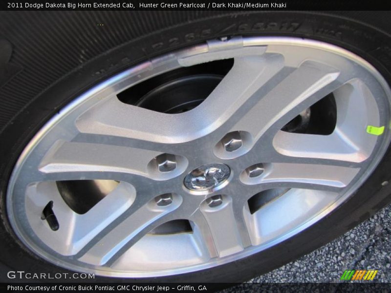 Hunter Green Pearlcoat / Dark Khaki/Medium Khaki 2011 Dodge Dakota Big Horn Extended Cab