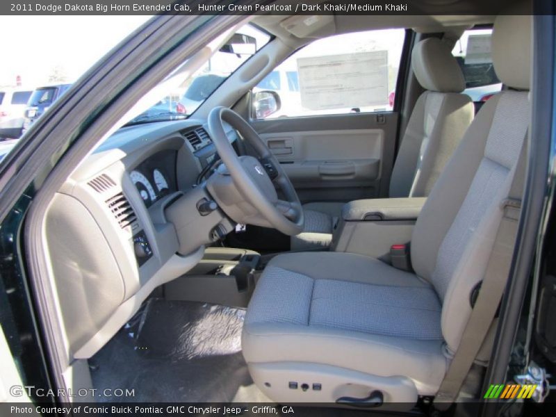  2011 Dakota Big Horn Extended Cab Dark Khaki/Medium Khaki Interior