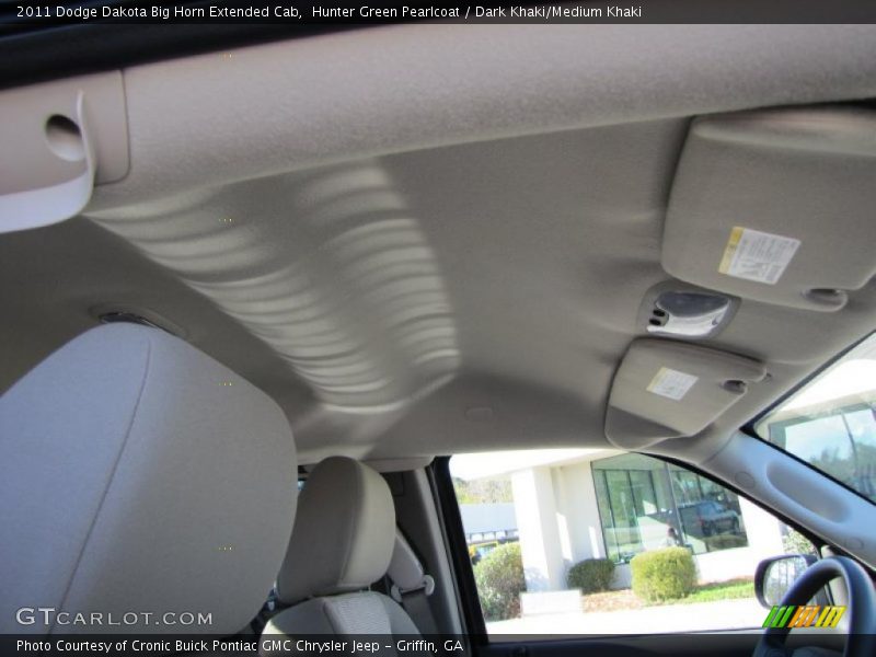 Hunter Green Pearlcoat / Dark Khaki/Medium Khaki 2011 Dodge Dakota Big Horn Extended Cab