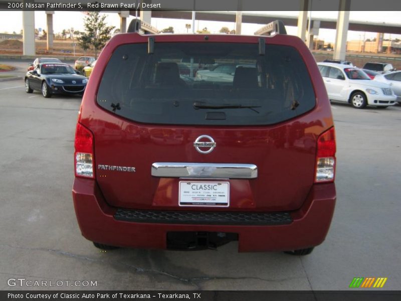 Red Brawn Pearl / Desert 2006 Nissan Pathfinder S