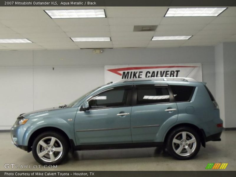 Aqua Metallic / Black 2007 Mitsubishi Outlander XLS