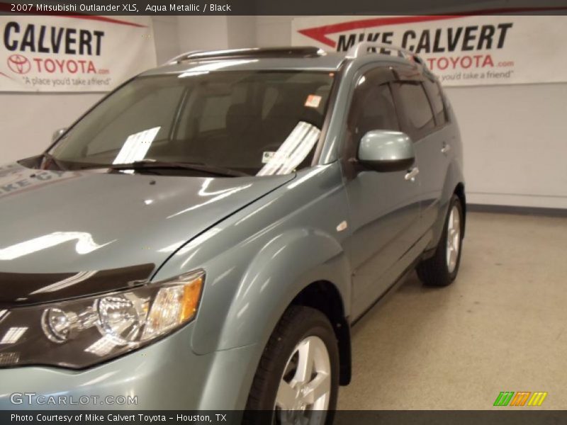 Aqua Metallic / Black 2007 Mitsubishi Outlander XLS