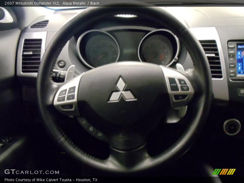 Aqua Metallic / Black 2007 Mitsubishi Outlander XLS