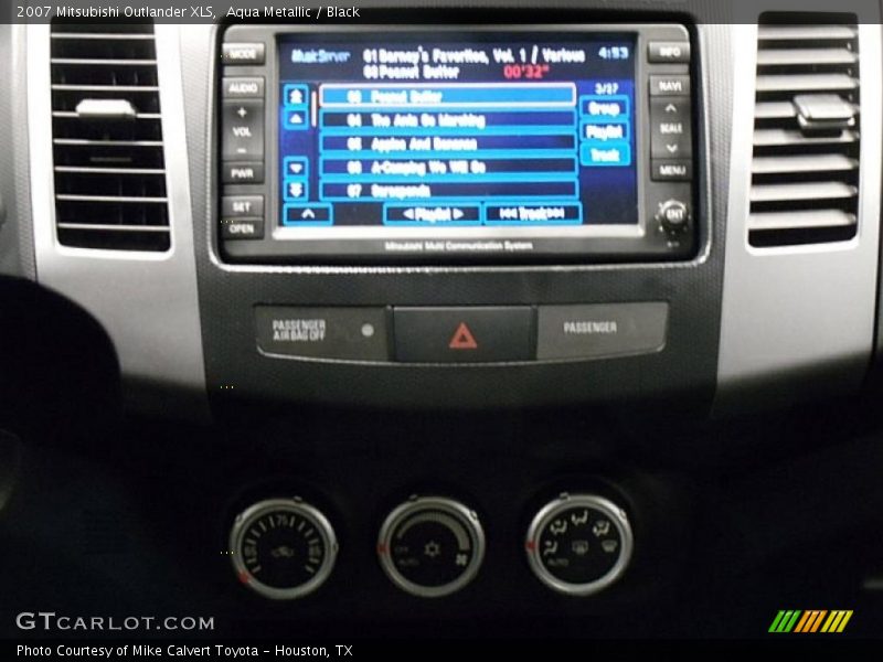Aqua Metallic / Black 2007 Mitsubishi Outlander XLS