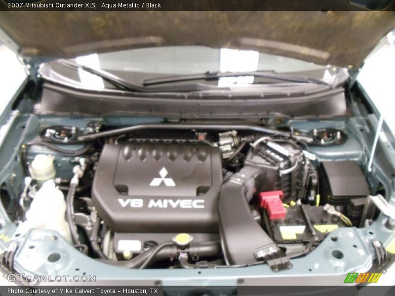Aqua Metallic / Black 2007 Mitsubishi Outlander XLS