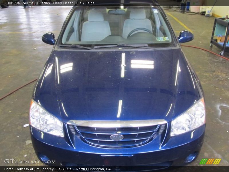 Deep Ocean Blue / Beige 2006 Kia Spectra EX Sedan