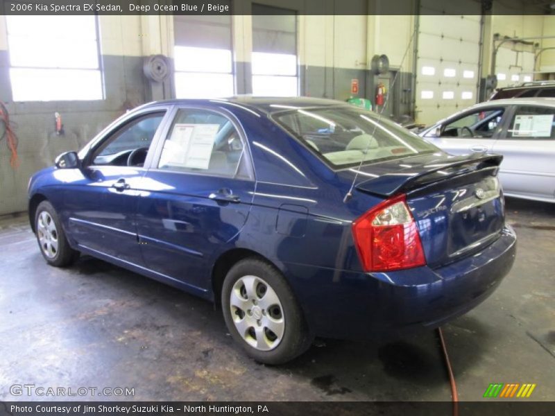 Deep Ocean Blue / Beige 2006 Kia Spectra EX Sedan