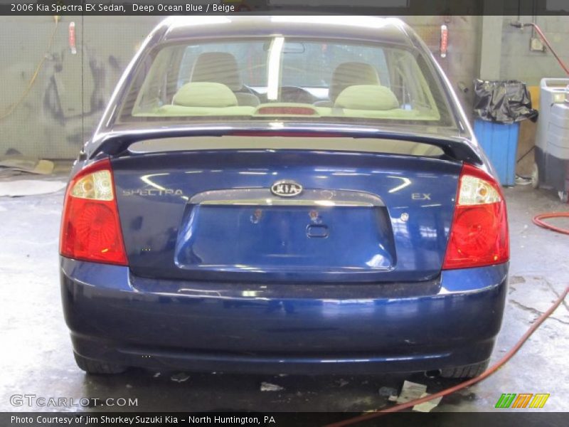 Deep Ocean Blue / Beige 2006 Kia Spectra EX Sedan