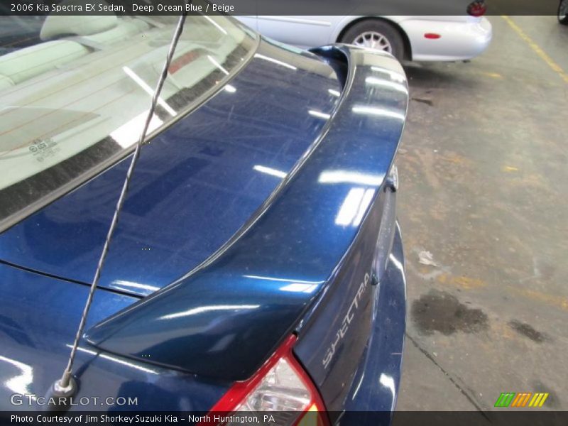 Deep Ocean Blue / Beige 2006 Kia Spectra EX Sedan