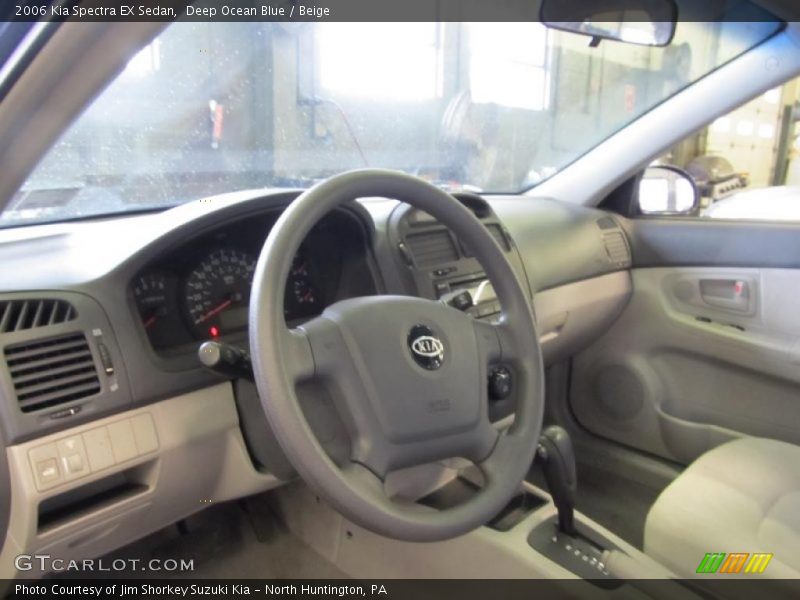 Deep Ocean Blue / Beige 2006 Kia Spectra EX Sedan