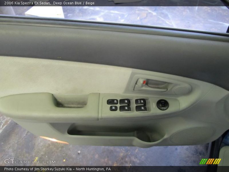 Deep Ocean Blue / Beige 2006 Kia Spectra EX Sedan